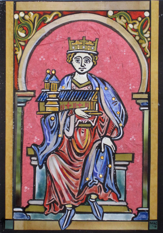 Henry I sitting on his throne